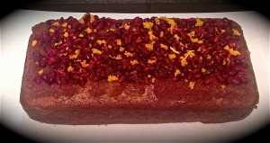 Pomegranate Orange Ginger and Cardamom Cake