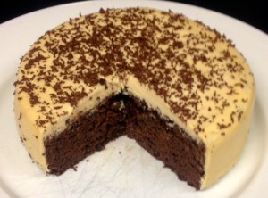 Bourbon Chocolate cake with Peanut Bourbon Icing