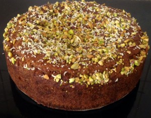 Grapefruit Pistachio Rose and Ginger Syrup Cake recipe