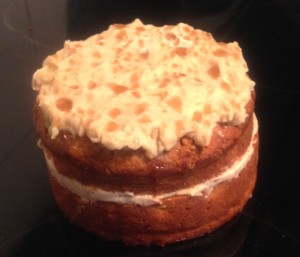 Spiced Pumpkin Cake with Maple Icing