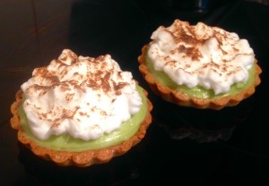 Lemon Avocado Meringue Pies recipe