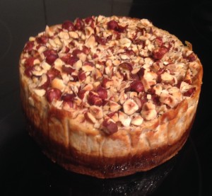 Fig Hazelnut and Coffee Cheesecake recipe