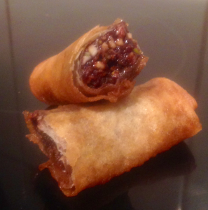 Chocolate and Nut Springroll recipe