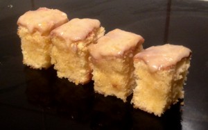 Glazed Grapefruit Sponge Slice recipe