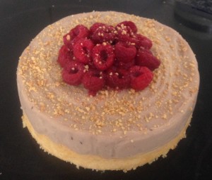 Peanut and Raspberry Ricotta Cheesecake recipe