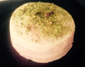 Rose Raspberry and Pistachio Cake recipe