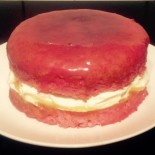 Strawberry Nesquik and Lime Daiquiri Sponge Cake recipe