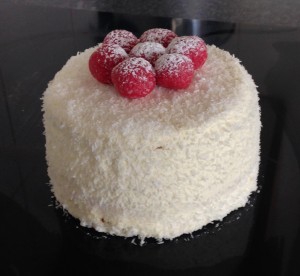 Rum Coconut and Raspberry Cake Recipe