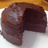 Vegan Black Bean and Chocolate Cake with Avocado Frosting