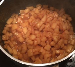 Spiced Caramel Apple Pie Cake recipe