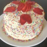 Strawberry and Lemon Confetti Cake recipe