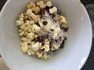 Festive Popcorn Honey Bark recipe