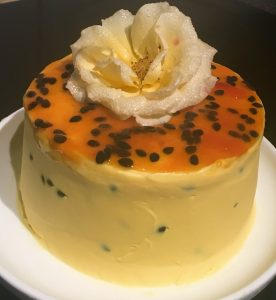 Passionfruit Orange Blossom Vanilla Cake recipe