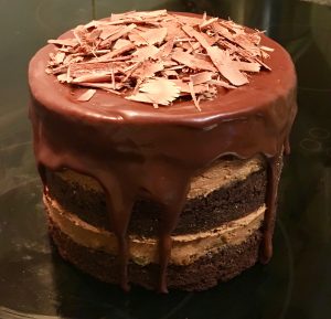 Rum Raisin and Chocolate Delight Cake recipe