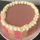 White Chocolate Berry Balsamic Mousse Cake recipe