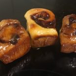 Sticky Chocolate and Bourbon Scrolls recipe