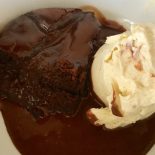 Chocolate Ricotta Cheese Pudding with Ricotta Ice-Cream recipe