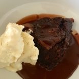 Chocolate Ricotta Cheese Pudding with Ricotta Ice-Cream recipe