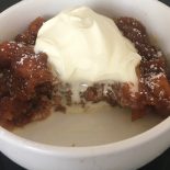 Caramel Butterscotch Schnapps and Peanut Butter Bread Pudding recipe