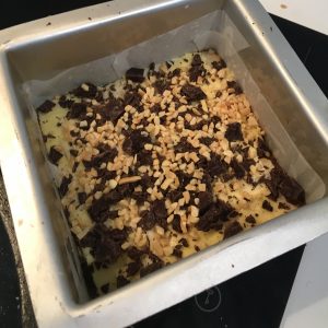 Marshmallow Peanut Caramel and Chocolate Bread Pudding recipe