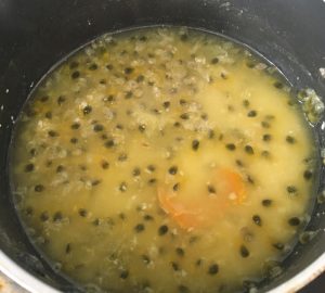 Passionfruit Orange Blossom and Pineapple Custard Pots recipe