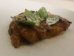 Peach and Basil Tarte Tatin