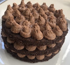 Chocolate Coconut Shortbread Cake with Milo Custard Frosting recipe