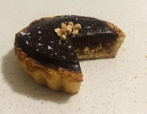 Chocolate and Peanut Rice Crust Tart recipe